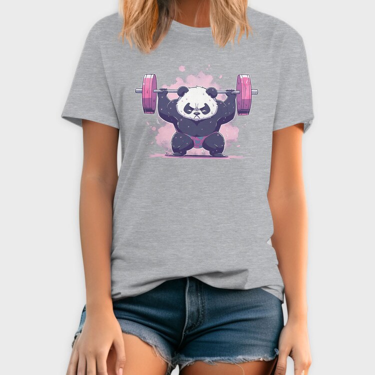 Panda Lifting Weights, Tricou Barbati (Unisex)