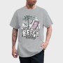 Beach Vibes Summer Vintage Lettering, Tricou Barbati (Unisex)