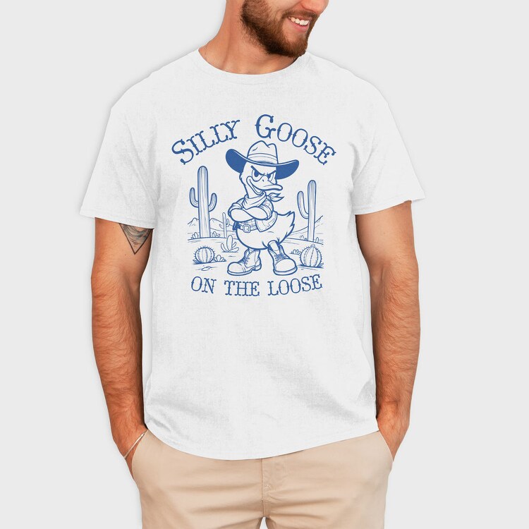 Silly Goose Cowboy, Tricou Barbati (Unisex)
