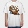 Tiger Cocktail Sunglasses, Tricou Oversize Barbati (Unisex)