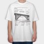 Mathbridge, Tricou Oversize Barbati (Unisex)
