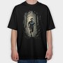 Man Running Forest, Tricou Oversize Barbati (Unisex)