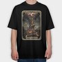 The Tower Card, Tricou Oversize Barbati (Unisex)
