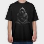 Meditating Gorilla, Tricou Oversize Barbati (Unisex)