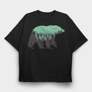 Bear Forest, Tricou Oversize Barbati (Unisex)