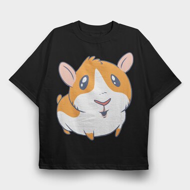 Hammy Hamster, Tricou Oversize Barbati (Unisex)