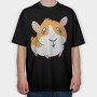 Hammy Hamster, Tricou Oversize Barbati (Unisex)