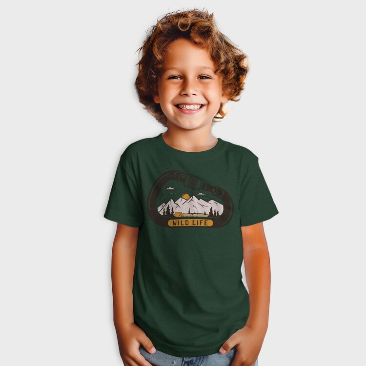 Wild Life Carabiner, Tricou Copii