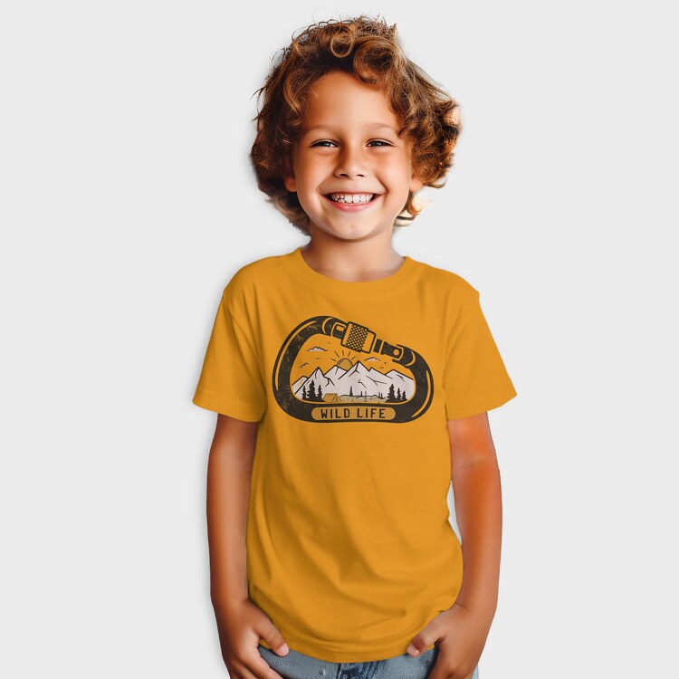 Wild Life Carabiner, Tricou Copii