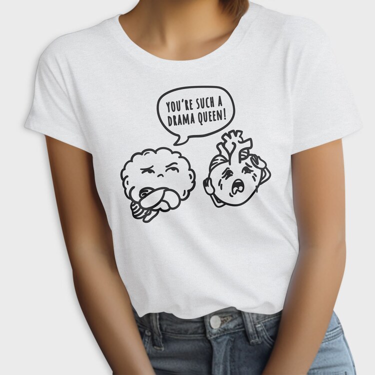 Drama Queen Brain Nc, Tricou Femei