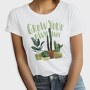 Plants And Cactus Watercolor Mug 02, Tricou Femei
