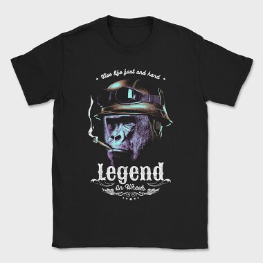Aviator Gorilla Vintage Legend, Tricou Barbati (Unisex)
