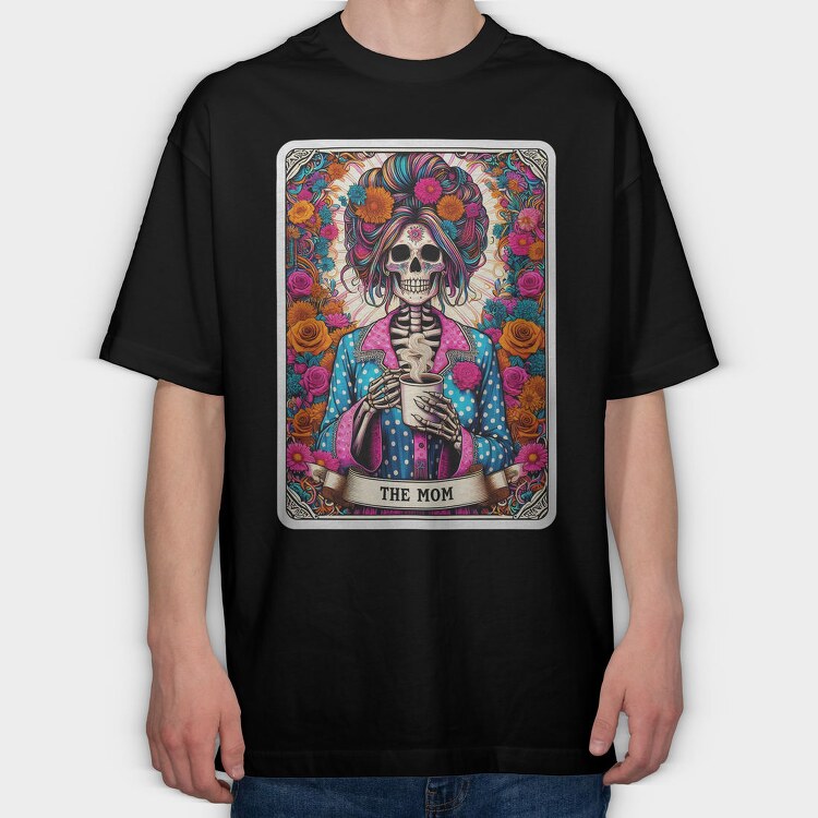 The Mom Skeleton, Tricou Oversize Barbati (Unisex)