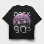 Back To Old 90S, Tricou Oversize Barbati (Unisex)