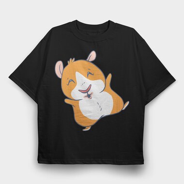 Hammy Huggles, Tricou Oversize Barbati (Unisex)