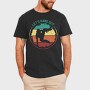 Parkour Retro Sunset Quote, Tricou Barbati (Unisex)