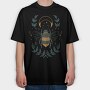 Bee And Moon Mystic, Tricou Oversize Barbati (Unisex)