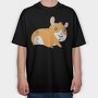 Hammy Smiley, Tricou Oversize Barbati (Unisex)