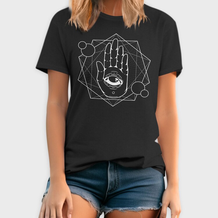 Hamsa Eye Hand, Tricou Barbati (Unisex)