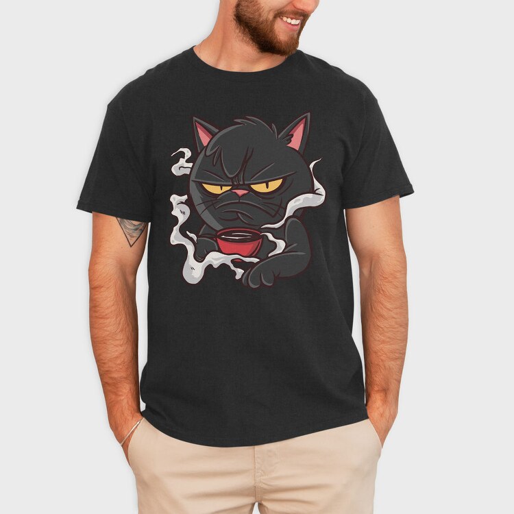 Bad Tempered Cat, Tricou Barbati (Unisex)