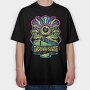 Dream Days Psychedelic Eye Forest, Tricou Oversize Barbati (Unisex)