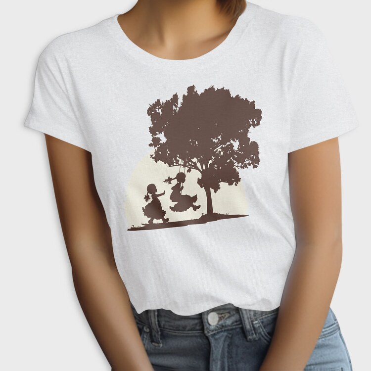 Sisters Playing Swinging, Tricou Femei