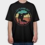 Parkour Retro Sunset Quote, Tricou Oversize Barbati (Unisex)