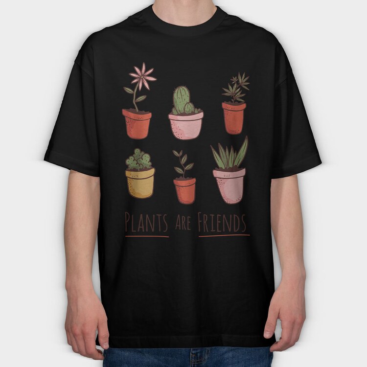 Plants Are Friends, Tricou Oversize Barbati (Unisex)