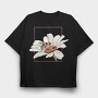Bee Flower, Tricou Oversize Barbati (Unisex)