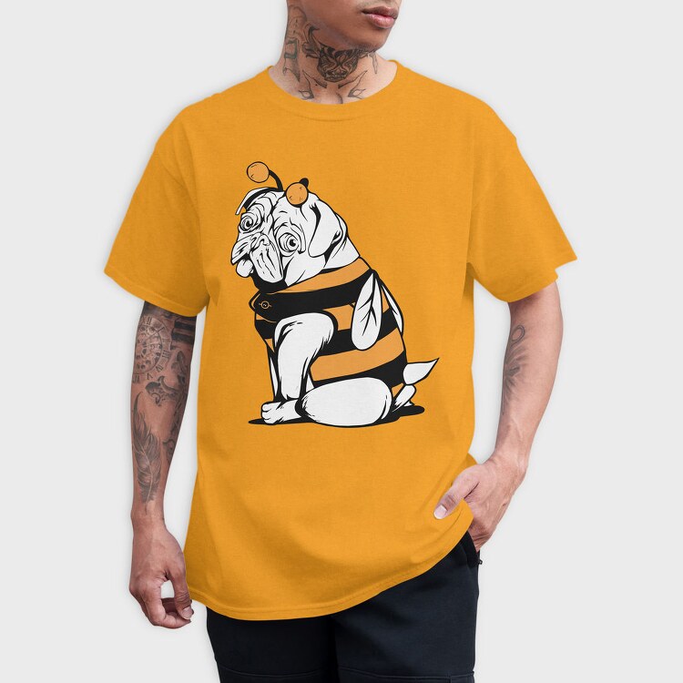 Bee Pug Dog, Tricou Barbati (Unisex)