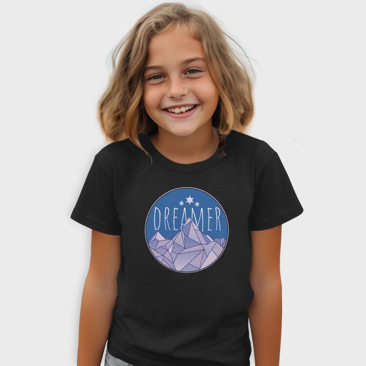 Dreamer Word And Mountains, Tricou Copii