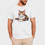 Sitting Cat, Tricou Barbati (Unisex)
