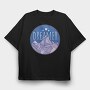 Dreamer Word And Mountains, Tricou Oversize Barbati (Unisex)