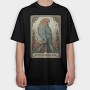 Parrot Tarot Card, Tricou Oversize Barbati (Unisex)