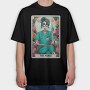 The Nurse Skeleton Card, Tricou Oversize Barbati (Unisex)
