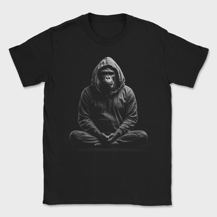 Meditating Gorilla, Tricou Barbati (Unisex)
