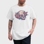 Pastel Floral Colorful Skull Flowers, Tricou Barbati (Unisex)