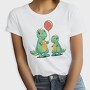 Playful Dinosaur Dinos Balloon Onesie, Tricou Femei