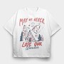 May We Never Lose Our Wonder Cabin, Tricou Oversize Barbati (Unisex)