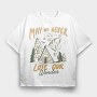 May We Never Lose Our Wonder Cabin 2, Tricou Oversize Barbati (Unisex)