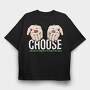 Matrix Hands Choose, Tricou Oversize Barbati (Unisex)