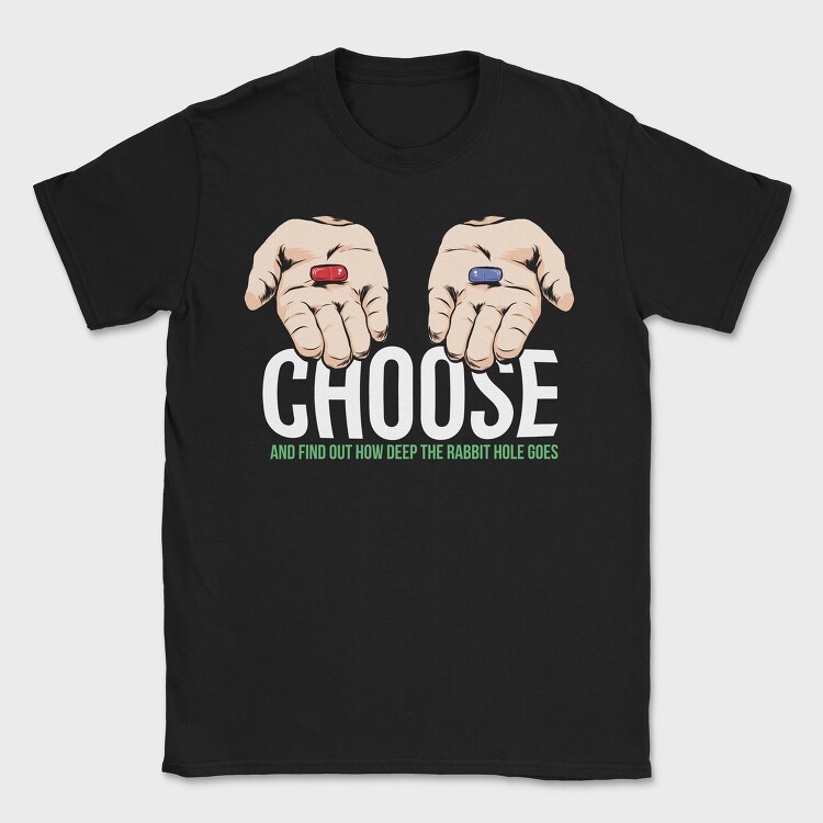 Matrix Hands Choose, Tricou Barbati (Unisex)