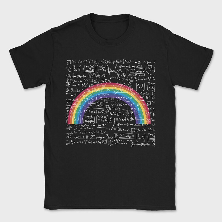 Maths Rainbow, Tricou Barbati (Unisex)