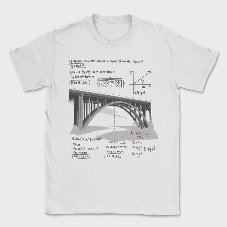 Mathbridge, Tricou Barbati (Unisex)