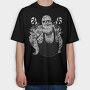 Badass Santa Christmas Tattooed, Tricou Oversize Barbati (Unisex)
