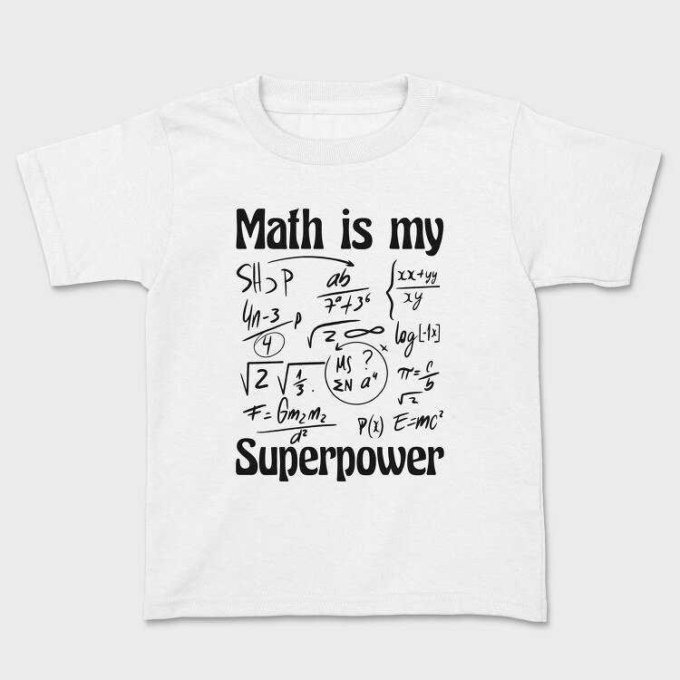 Math Superpower, Tricou Copii