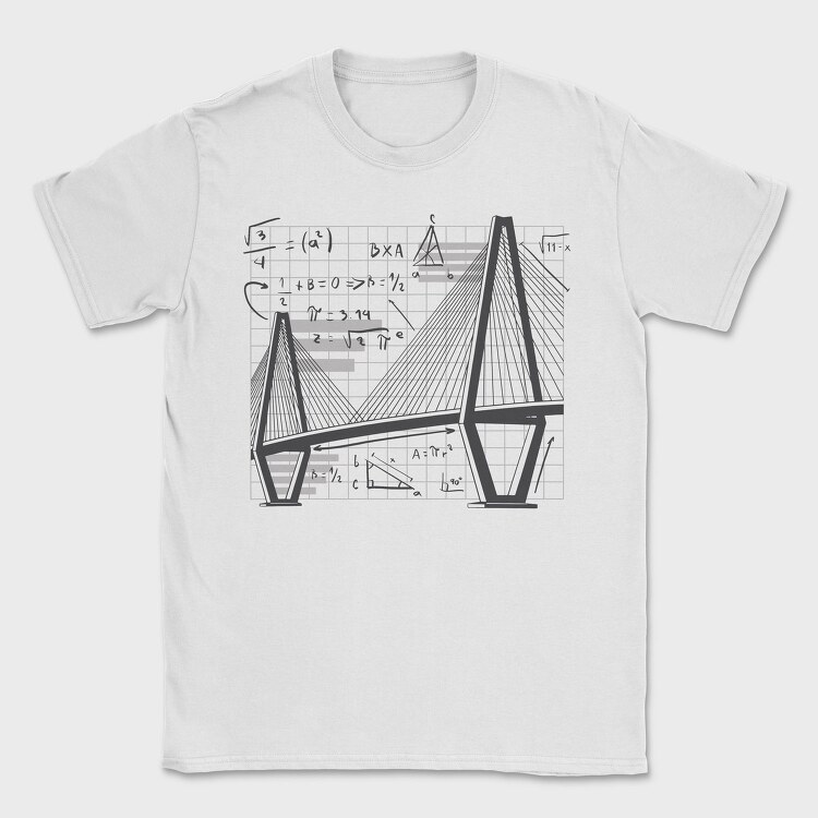 Math Bridgegrid, Tricou Barbati (Unisex)