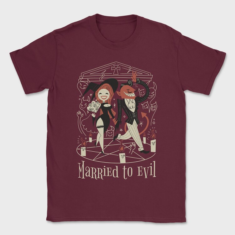 Married to Evil, Tricou Barbati (Unisex)
