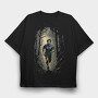 Man Running Forest, Tricou Oversize Barbati (Unisex)