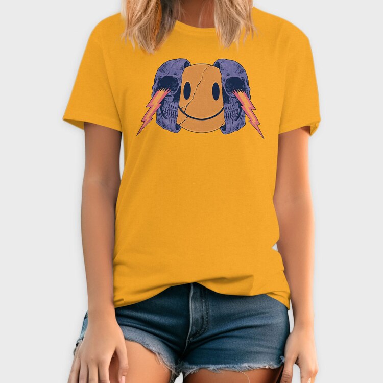 Smiley Skull, Tricou Barbati (Unisex)